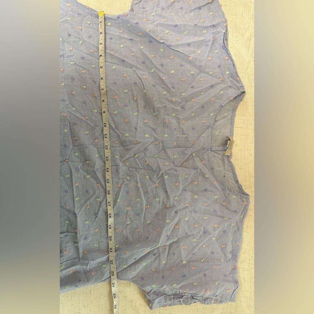Light Blue Patterned Top - Picture 6 of 11